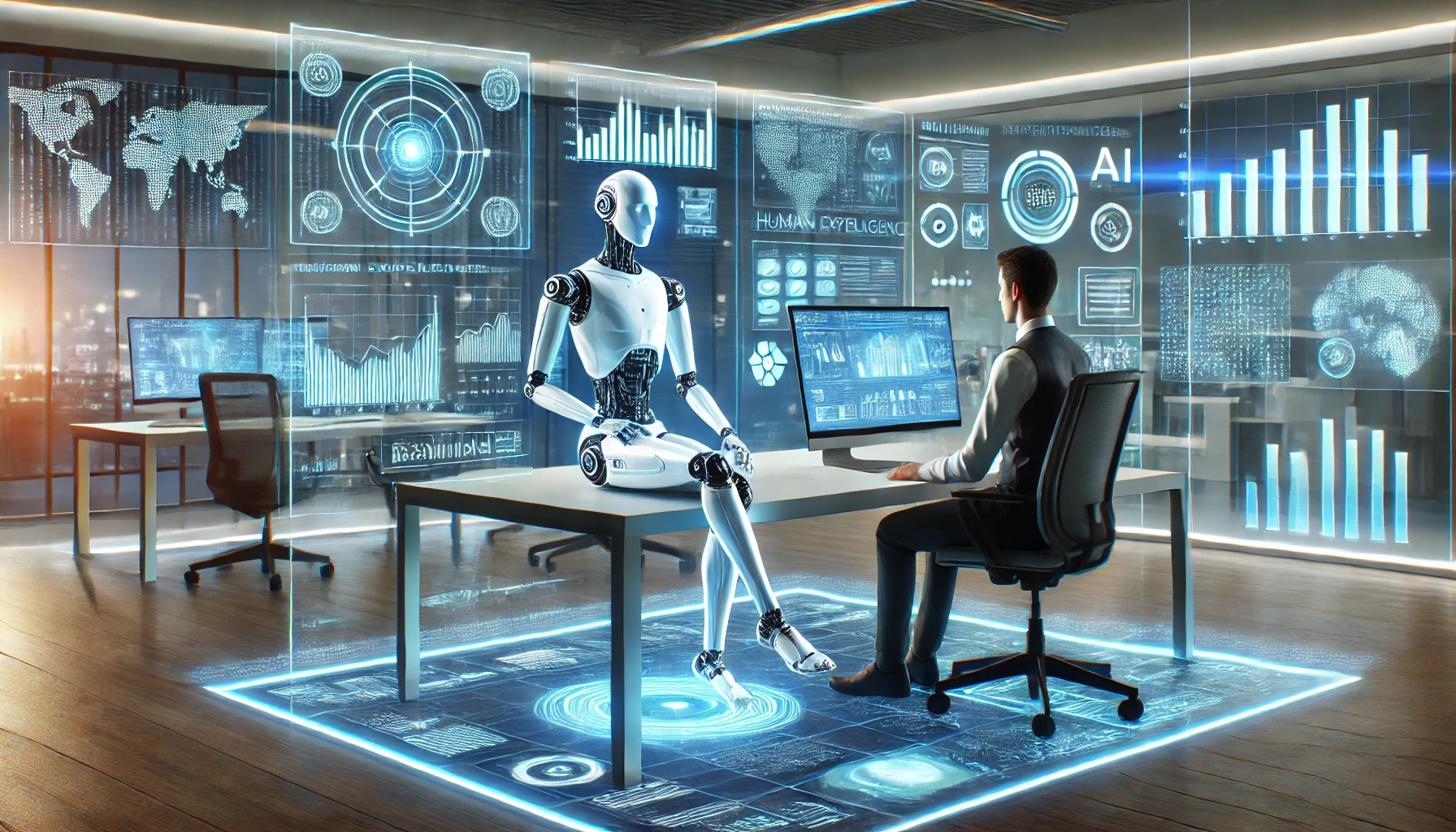 ai working with human